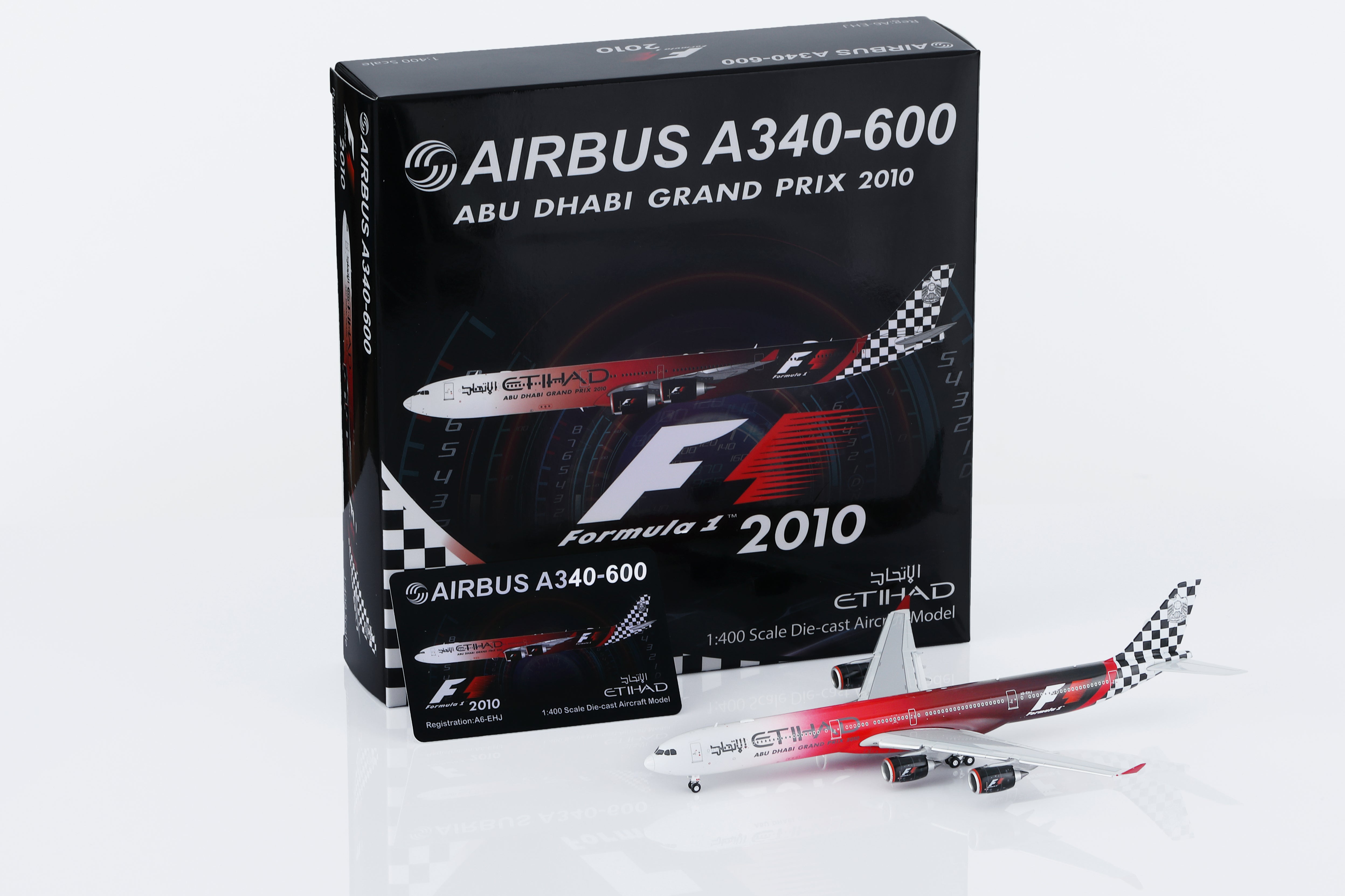1/400 Etihad Airways A340-642 A6-EHJ "Abu Dhabi GP 2010" HY346093F Flaps Down - cover
